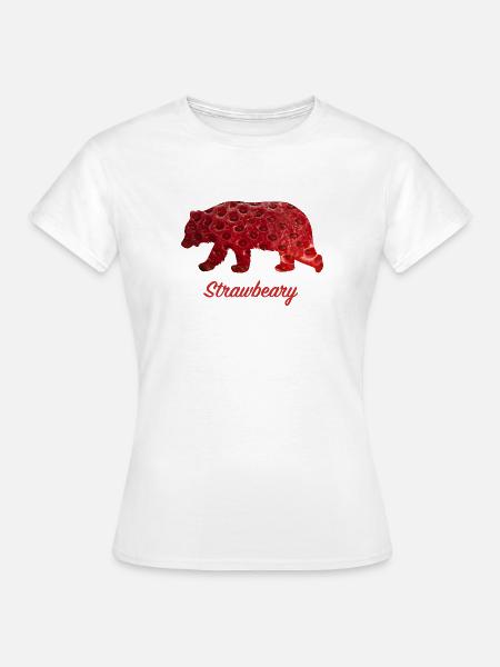 Strawbeary - Frauen T-Shirt - Weiß