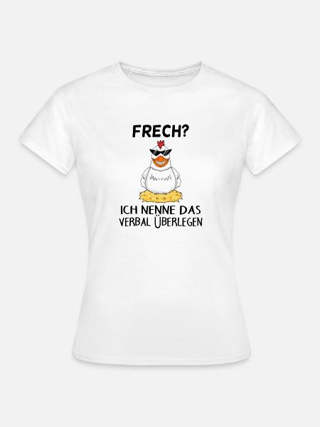 Verbal überlegen - Frauen T-Shirt - Weiß