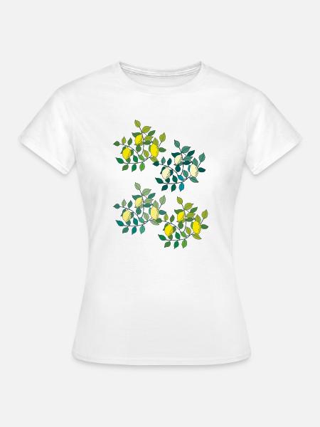 zitronen 4fach - Frauen T-Shirt - Weiß