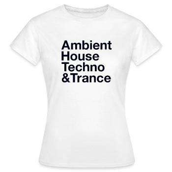 Style de musique rave - T-shirt Femme - blanc - Devant - AI Model Female 172 dark (172cm)
