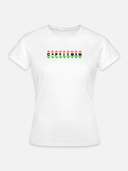 Gezeiten Aberglaube Steinbock Astrologie Spruch - Frauen T-Shirt - Weiß