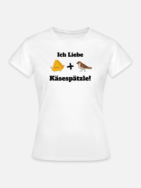 Ich Liebe Allgäuer Käsespätzle - Frauen T-Shirt - Weiß