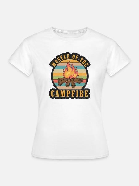 Meister des Lagerfeuers - Frauen T-Shirt - Weiß