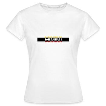 MIMIMI Dreifarbig Logo - Frauen T-Shirt - Weiß - Vorne - AI Model Female 172 dark (172cm)