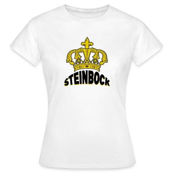 Steinbock Horoskop Spruch Sternzeichen Aberglaube - Frauen T-Shirt - Weiß - Vorne - AI Model Female 172 dark (172cm)