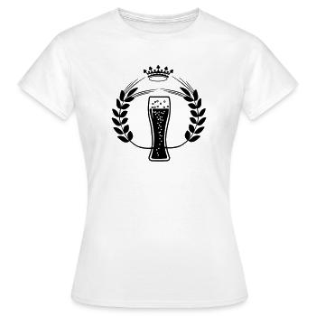 Maiskorn-Weizenbier - Frauen T-Shirt - Weiß - Vorne - AI Model Female 172 dark (172cm)