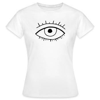 Oeil - T-shirt Femme - blanc - Devant - AI Model Female 172 dark (172cm)