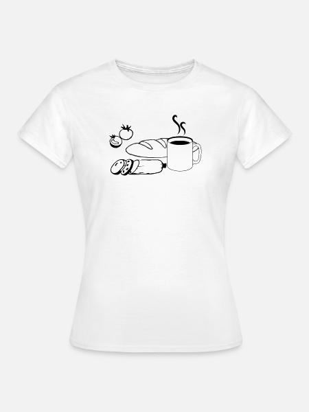 Frühstück - Frauen T-Shirt - Weiß