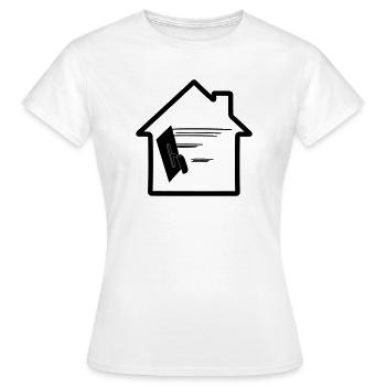 Plasterer house - Women's T-Shirt - white - Front - AI Model Female 172 dark (172cm)