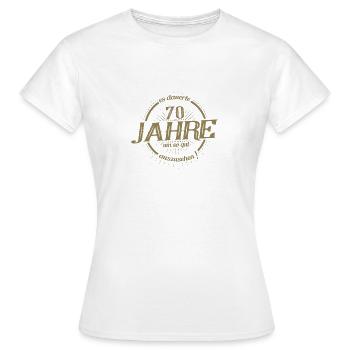 70. Geburtstag es dauerte 70 Jahre so gut - Frauen T-Shirt - Weiß - Vorne - AI Model Female 172 dark (172cm)