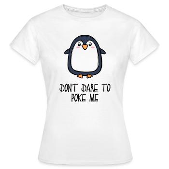 Cool Animal Bird Statement Pingouin Pôle Sud - T-shirt Femme - blanc - Devant - AI Model Female 172 dark (172cm)