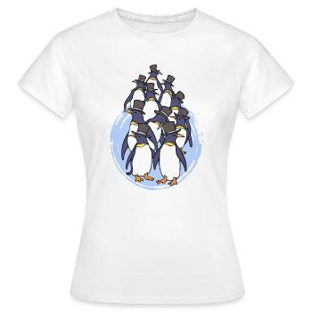 Oiseaux Animal Zoo Pingouin Antarctique Oiseau de mer - T-shirt Femme - blanc - Devant - AI Model Female 172 dark (172cm)