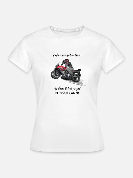 Motorrad Art - Frauen T-Shirt - Weiß