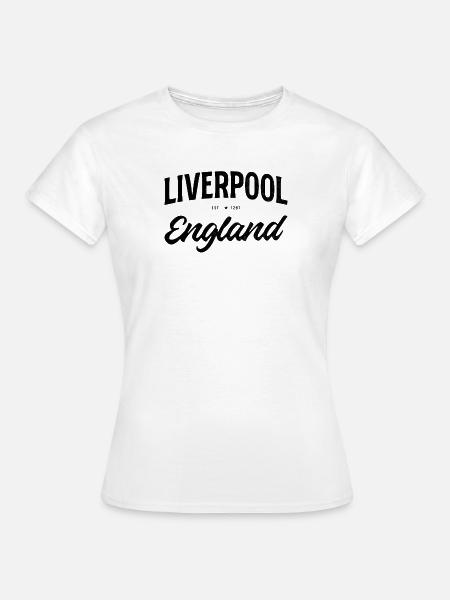 Liverpool Retro Design England - Frauen T-Shirt - Weiß