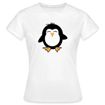 Oiseau de mer Animal Manchot doux Oiseau Arctique - T-shirt Femme - blanc - Devant - AI Model Female 172 dark (172cm)