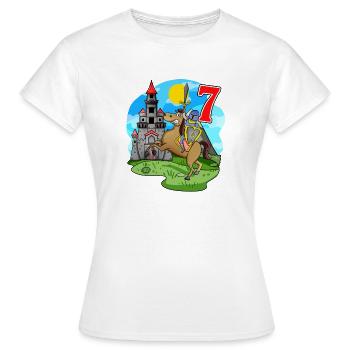 Ritter 7. Geburtstag 7 Jahre Junge Geschenk - Frauen T-Shirt - Weiß - Vorne - AI Model Female 172 dark (172cm)