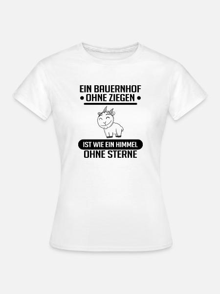 Ziege Ziegenbock Bock - Frauen T-Shirt - Weiß