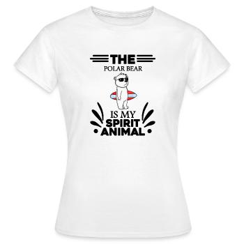 Ours polaire Ours polaire Ours polaire - T-shirt Femme - blanc - Devant - AI Model Female 172 dark (172cm)
