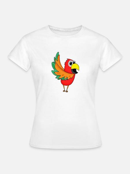 Papagei Dschungel - Frauen T-Shirt - Weiß