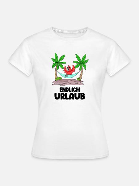 Urlaub Papagei - Frauen T-Shirt - Weiß