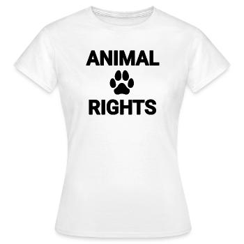 Droits des animaux - T-shirt Femme - blanc - Devant - AI Model Female 172 dark (172cm)