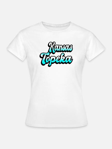 Topeka Kansas Design - Frauen T-Shirt - Weiß