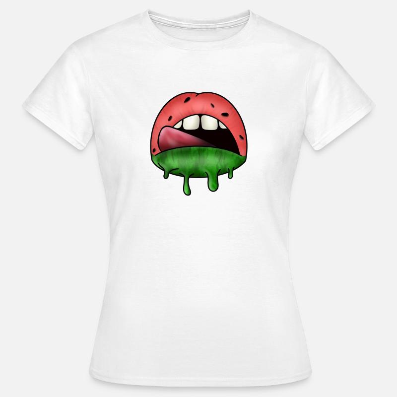 Lèvres de pastèque - T-shirt Femme - blanc