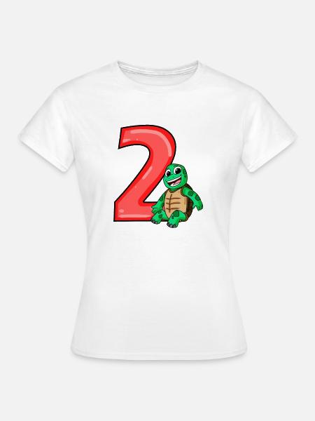 2 Jahre alt - 2 Geburtstag - Ich bin 2 - Frauen T-Shirt - Weiß