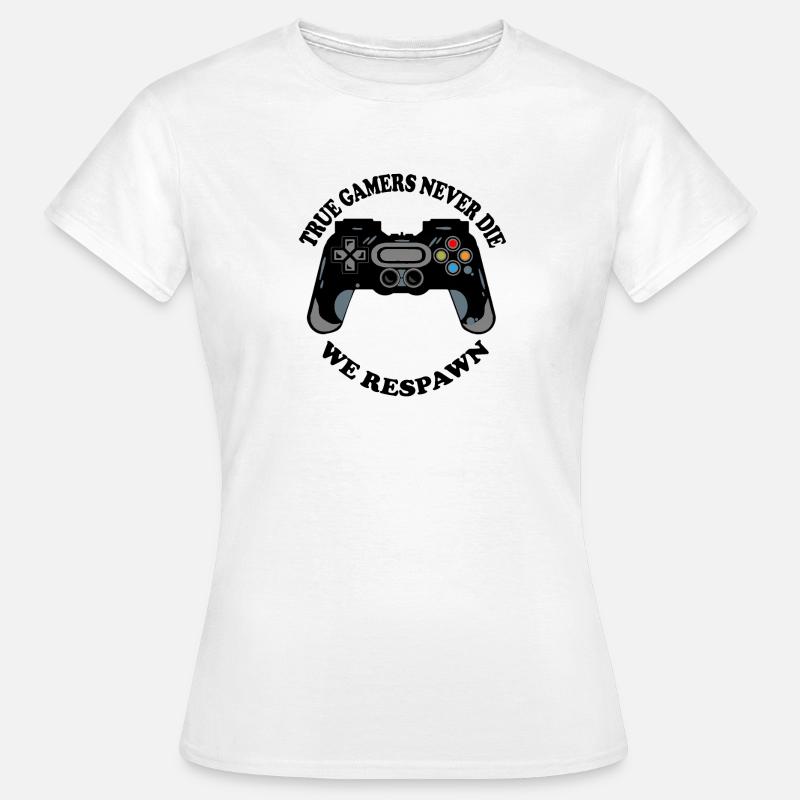 Gaming crab with controller icons - Women's T-Shirt - white