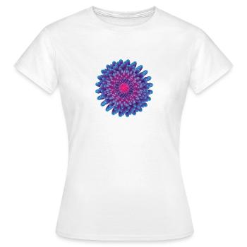 Vector Flower - Women's T-Shirt - white - Front - AI Model Female 172 dark (172cm)