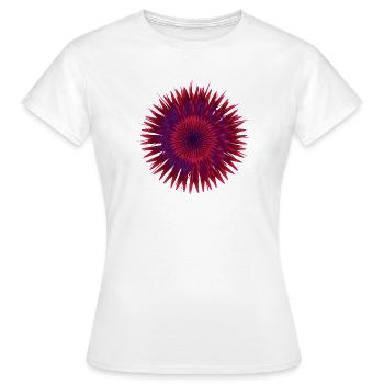 Vector Flower - Women's T-Shirt - white - Front - AI Model Female 172 dark (172cm)