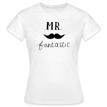M. fantastique - T-shirt Femme - blanc - Devant - AI Model Female 172 dark (172cm)