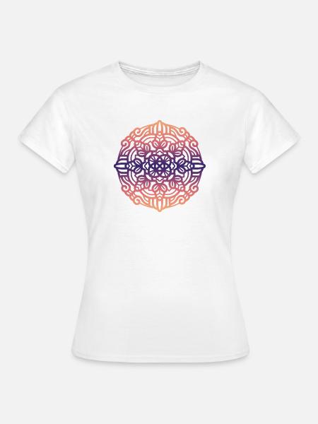 Mandala - Frauen T-Shirt - Weiß