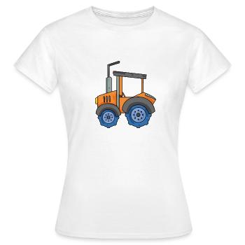 Landmaschine Traktor Bauernhof Fahrzeuge - Frauen T-Shirt - Weiß - Vorne - AI Model Female 172 dark (172cm)