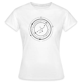 Silhouette en étoile de minuit - T-shirt Femme - blanc - Devant - AI Model Female 172 dark (172cm)