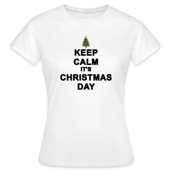 Keep calm Christmas - Women's T-Shirt - white - Front - AI Model Female 172 dark (172cm)