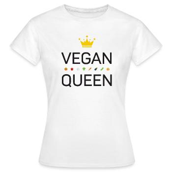 Vegan - Women's T-Shirt - white - Front - AI Model Female 172 dark (172cm)