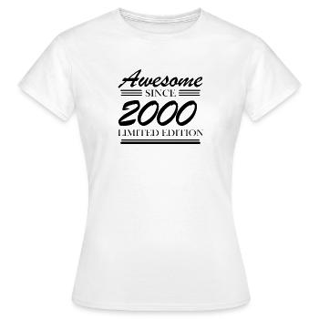 2000 - Vintage 2000 - Fantastic since 2000 - Women's T-Shirt - white - Front - AI Model Female 172 dark (172cm)
