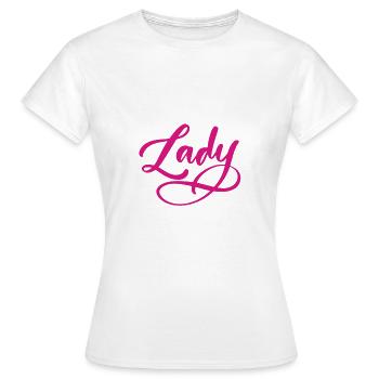 Lady Bos-s - Women's T-Shirt - white - Front - AI Model Female 172 dark (172cm)