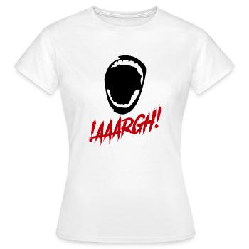 Argh!!! Crier!!! - T-shirt Femme - blanc - Devant - AI Model Female 172 dark (172cm)