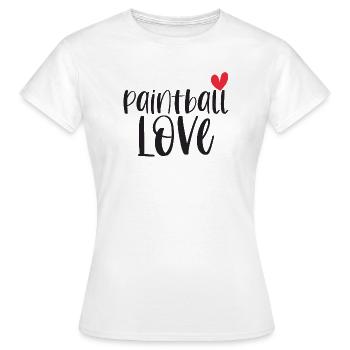 Paintball Paintballer Gotcha Love Geschenk - Frauen T-Shirt - Weiß - Vorne - AI Model Female 172 dark (172cm)