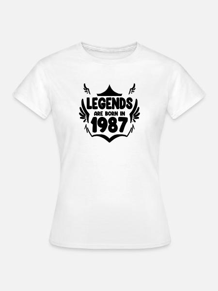 1987 - Jahrgang 1987 - Frauen T-Shirt - Weiß