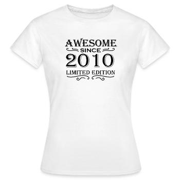 2010 - Né en 2010 - T-shirt Femme - blanc - Devant - AI Model Female 172 dark (172cm)