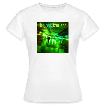 Es ist nicht das Ende Neon Tunnel - Frauen T-Shirt - Weiß - Vorne - AI Model Female 172 dark (172cm)