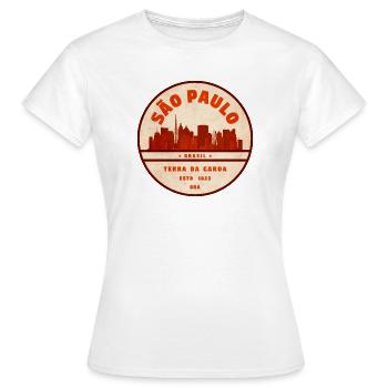 Silhouette de São Paulo 1822 - T-shirt Femme - blanc - Devant - AI Model Female 172 dark (172cm)