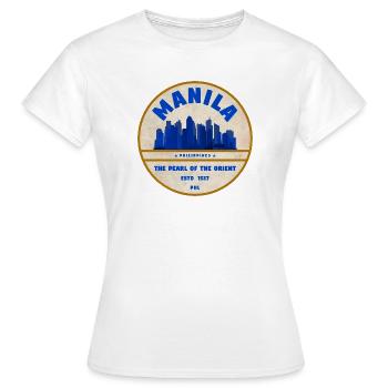 Manila Skyline Pearl of the Orient - Frauen T-Shirt - Weiß - Vorne - AI Model Female 172 dark (172cm)