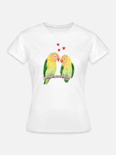 Turteltauben - Frauen T-Shirt - Weiß