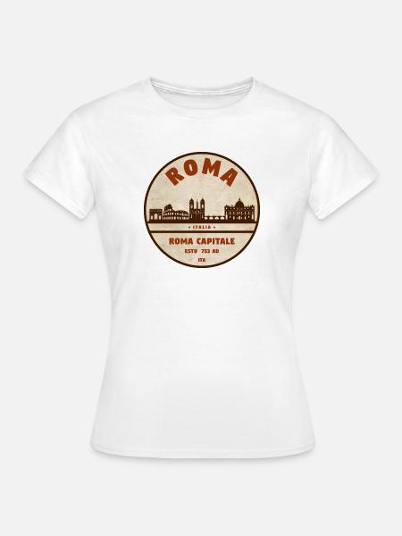 Silhouette Roma, capitale romaine - T-shirt Femme - blanc