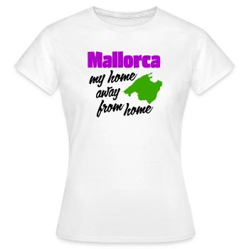 Majorque – ma deuxième maison - T-shirt Femme - blanc - Devant - AI Model Female 172 dark (172cm)