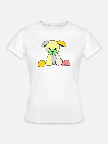 Hund Comic - Frauen T-Shirt - Weiß